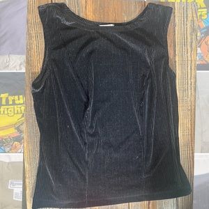 Vintage black corduroy tank top